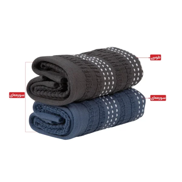 حوله دست و صورت خانه خواب اورنگ مدل آلین سایز 50×30 سانتی متر بسته 2 عددی حوله دست و صورت خانه خواب اورنگ مدل آلین سایز 50×30 سانتی متر بسته 2 عددی