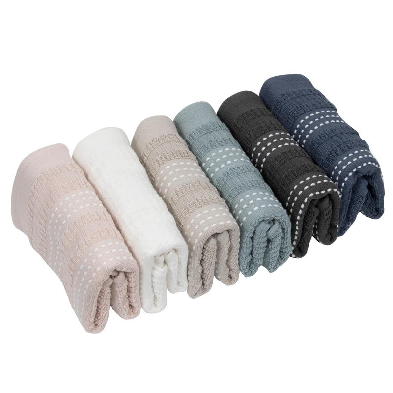 حوله دست و صورت خانه خواب اورنگ مدل آلین سایز 3050 بسته 6 عددی