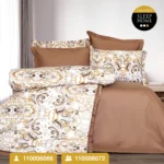 ست كاور لحاف يكنفره و دو نفره ساتین مدل Floral