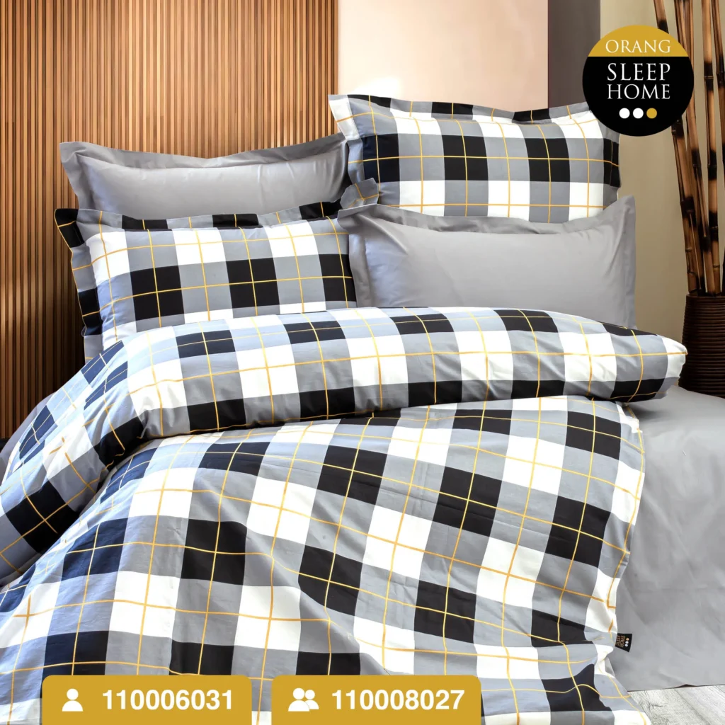 ست كاور لحاف يكنفره و دو نفره رنفورس مدل PLAID